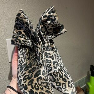 Leopard Print velvet boots size 8.5 - A New Day